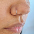 Piercing de nariz argola lisa