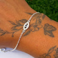 Pulseira olho grego cravejada